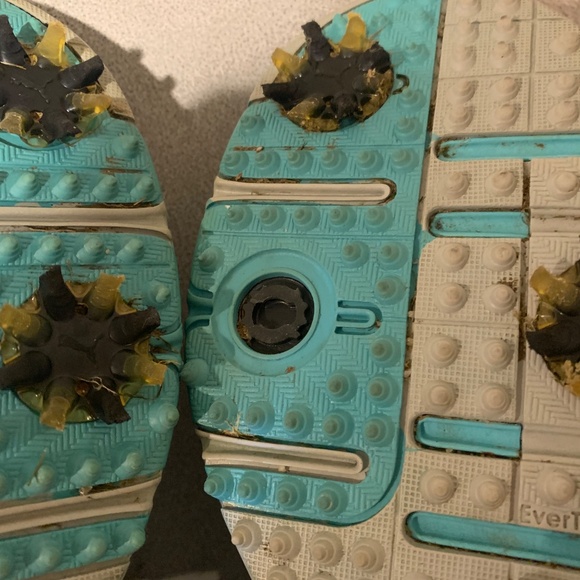 Puma White/Blue Leather Golf Shoes sz 8.5 - Picture 9 of 9